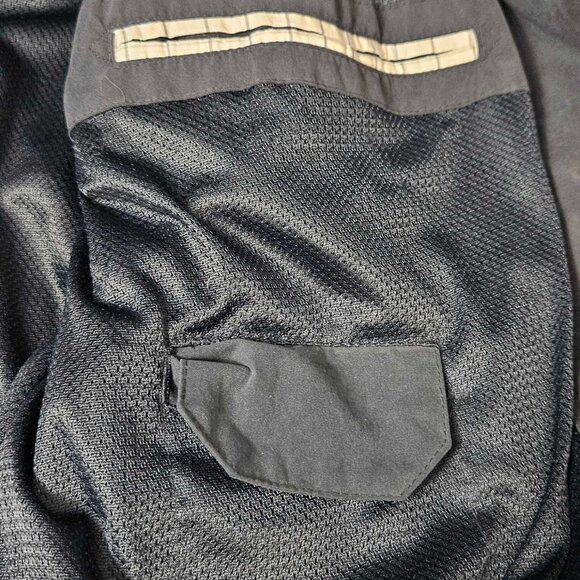 London Fog Mens Black Zipped Pockets Collared Full-Zip Bomber Jacket Size XL - Picture 5 of 9